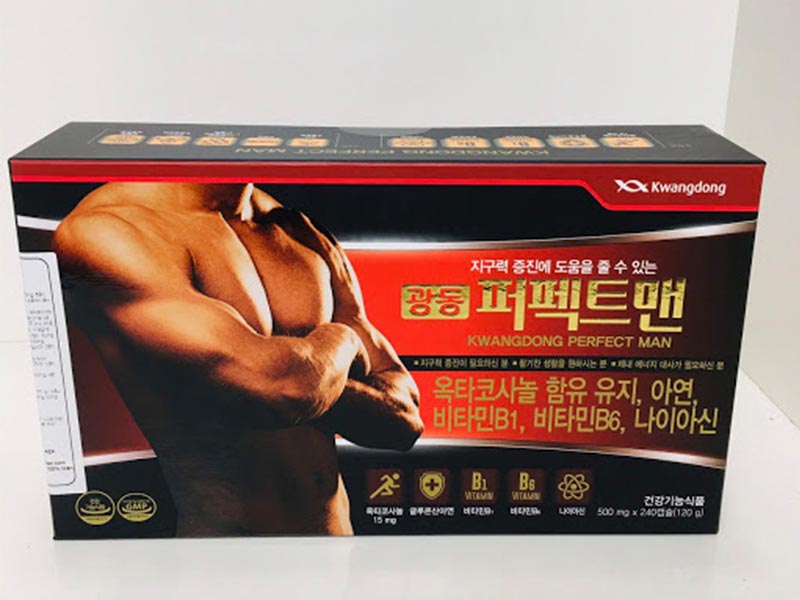 Kwangdong Perfect Man là sản phẩm có chứa nhiều thành phần tự nhiên tốt cho sức khỏe nam giới